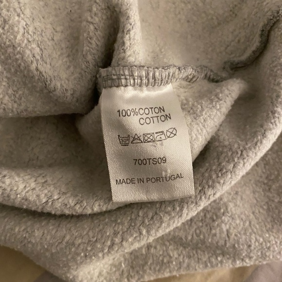 Carven Cropped Cut Out Grey Sweatshirt Sweater, Size Medium 38/40 - Picture 6 of 7